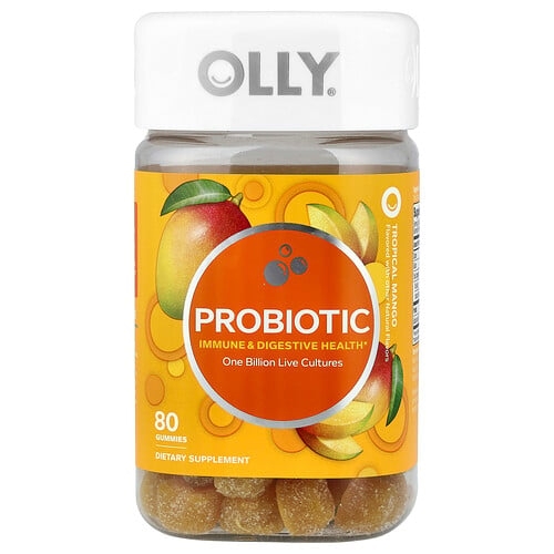 Olly Probiotic Gummies Tropical Mango 80 Gummies product image