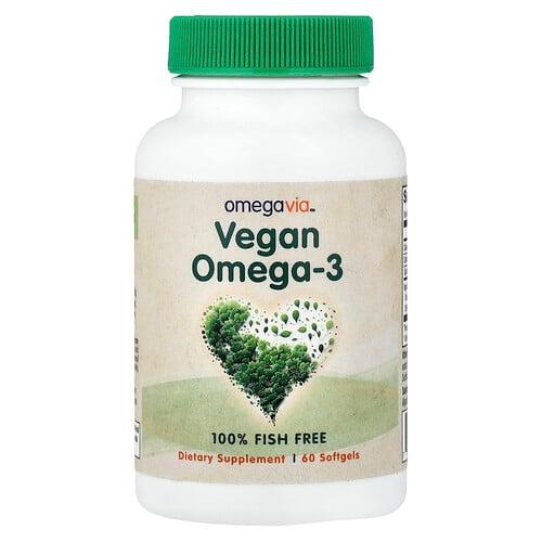 Omegavia Vegan Omega 3 60 Softgels product image