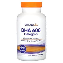 Omegavia Dha 600 Omega 3 120 Softgels