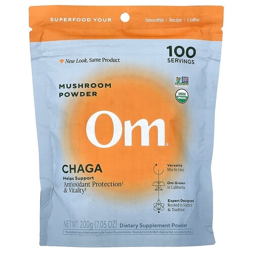 Om Mushrooms Mushroom Powder Chaga 7 05 Oz 200 G product image