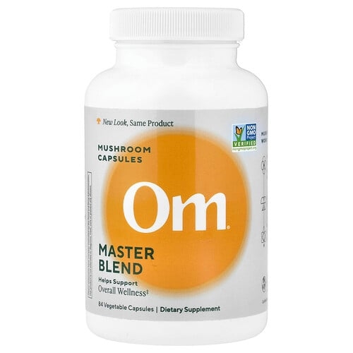 Om Mushrooms Master Blend Mushroom Capsules 84 Vegetable Capsules product image