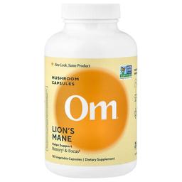 Om Mushrooms Lion S Mane Mushroom Capsules 180 Vegetable Capsules 666 Mg Per Capsule