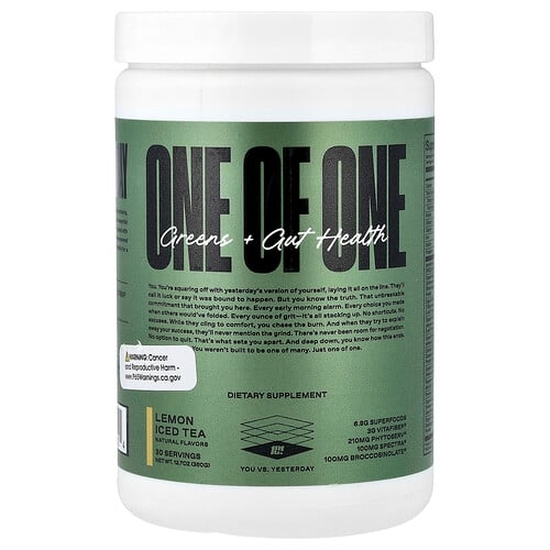 One Of One Greens Gut Health Lemon Iced Tea 12 7 Oz 360 G product image