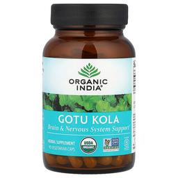 Organic India Gotu Kola 90 Vegetarian Caps 350 Mg Per Capsule