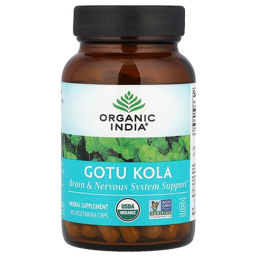 Organic India Gotu Kola 90 Vegetarian Caps 350 Mg Per Capsule product image