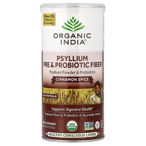 Organic India Psyllium Pre Probiotic Fiber Cinnamon Spice 10 Oz 283 5 G product image