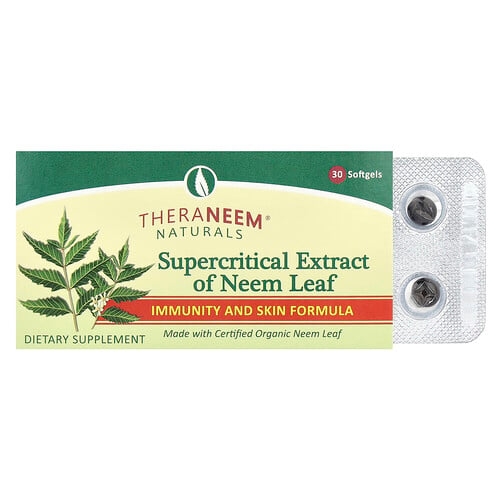 Organix South Theraneem Naturals Supercritical Extract Of Neem Leaf 8 Mg 30 Softgels product image