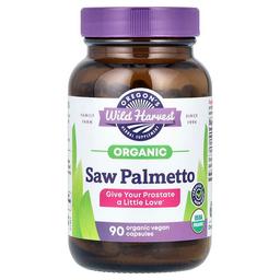 Oregon S Wild Harvest Organic Saw Palmetto 90 Organic Vegan Capsules 585 Mg Per Capsule