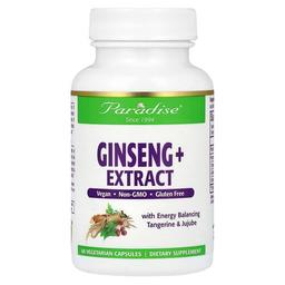 Paradise Herbs Ginseng Extract 60 Vegetarian Capsules