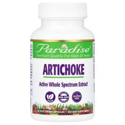Paradise Herbs Artichoke 60 Vegetarian Capsules 250 Mg Per Capsule