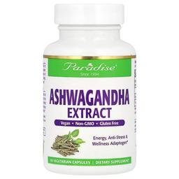 Paradise Herbs Ashwagandha Extract 60 Vegetarian Capsules 250 Mg Per Capsule