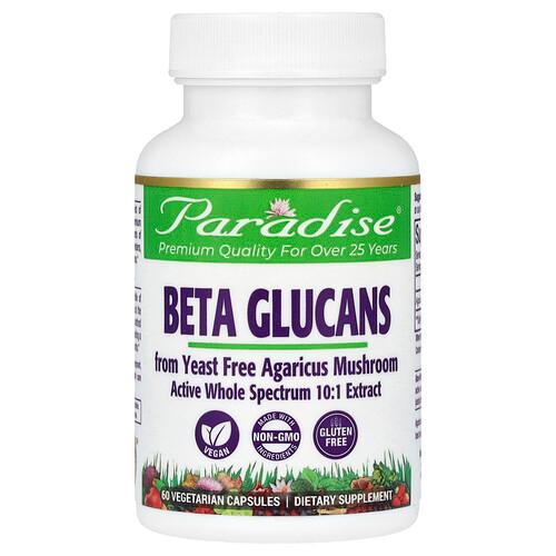 Paradise Herbs Beta Glucans 60 Vegetarian Capsules 250 Mg Per Capsule product image