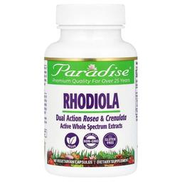 Paradise Herbs Rhodiola 60 Vegetarian Capsules 500 Mg Per Capsule