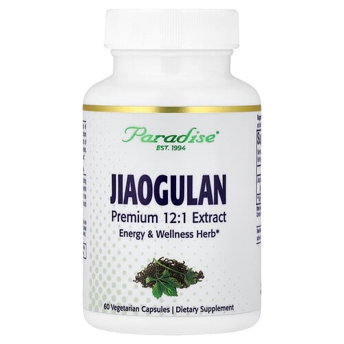 Paradise Herbs Jiaogulan 60 Vegetarian Capsules 250 Mg Per Capsule product image