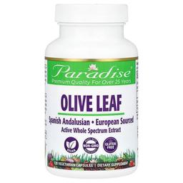 Paradise Herbs Olive Leaf 120 Vegetarian Capsules 250 Mg Per Capsule