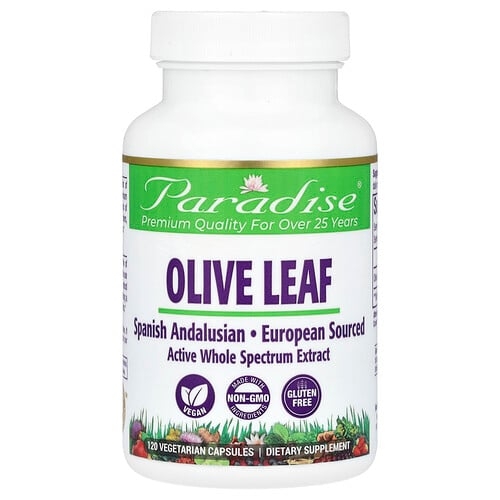 Paradise Herbs Olive Leaf 120 Vegetarian Capsules 250 Mg Per Capsule product image