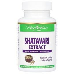 Paradise Herbs Shatavari Extract 60 Vegetarian Capsules 250 Mg Per Capsule