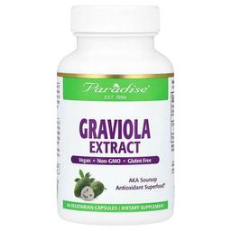Paradise Herbs Graviola Extract 250 Mg 60 Vegetarian Capsules