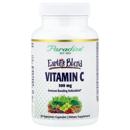 Paradise Herbs Earth S Blend Vitamin C 90 Vegetarian Capsules product image