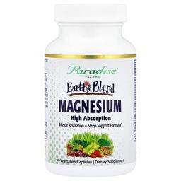 Paradise Herbs Earth S Blend Magnesium 90 Vegetarian Capsules