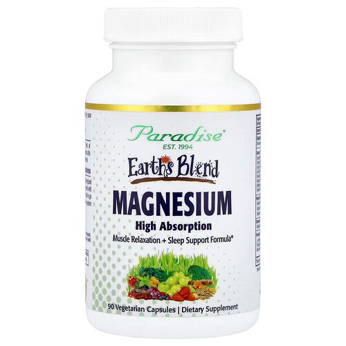 Paradise Herbs Earth S Blend Magnesium 90 Vegetarian Capsules product image