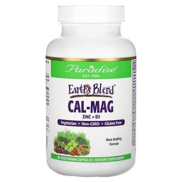 Paradise Herbs Earth S Blend Cal Mag Zinc D3 90 Vegetarian Capsules