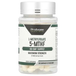 Probase Nutrition L Methylfolate 5 Mthf 15 Mg 60 Capsules