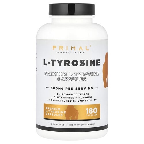 Preprimal L Tyrosine 500 Mg 180 Capsules product image