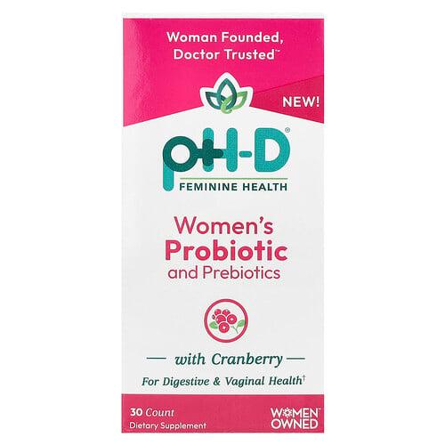 pH-D Feminine Health, 여성용 크랜베리 함유 프로바이오틱 및 프리바이오틱, 캡슐 30정 product image