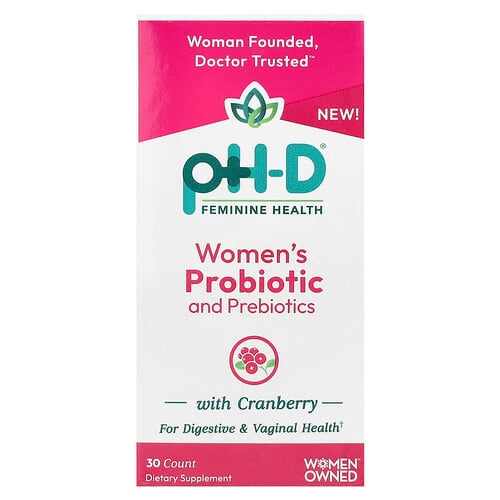 Ph D Feminine Health Women S Probiotic And Prebiotics With Cranberry 30 Capsules product image