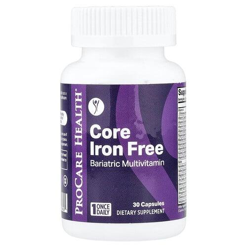 Procare Health Core Iron Free Bariatric Multivitamin 30 Capsules product image