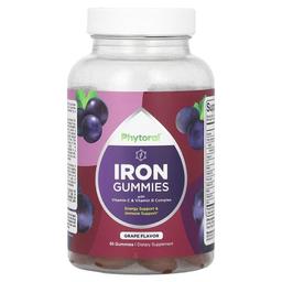 Phytoral Iron Gummies With Vitamin C Vitamin B Complex Grape 60 Gummies