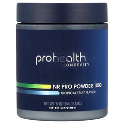 Prohealth Longevity Nr Pro Powder 1000 Tropical Fruit 5 Oz 144 G