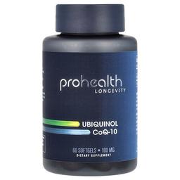 Prohealth Longevity Ubiquinol Coq 10 100 Mg 60 Softgels