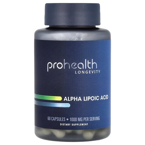 Prohealth Longevity Alpha Lipoic Acid 60 Capsules 500 Mg Per Capsule product image