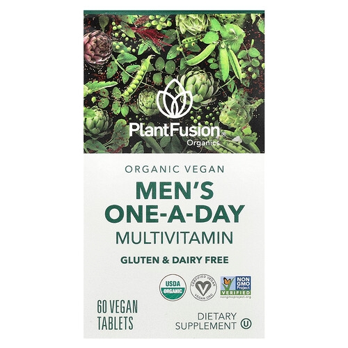 Plantfusion Organic Vegan Men S One A Day Multivitamin 60 Vegan Tablets product image