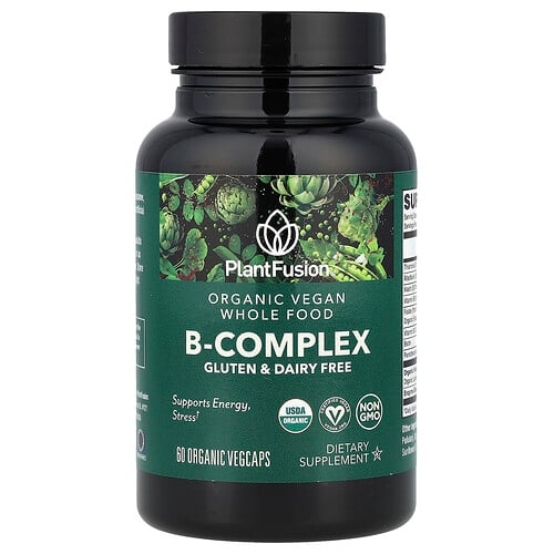 Plantfusion Organic Vegan B Complex 60 Organic Vegcaps product image
