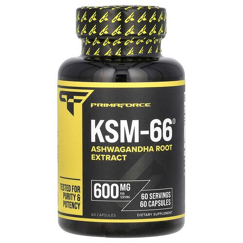 Primaforce Ksm 66 Ashwagandha Root Extract 600 Mg 60 Capsules product image