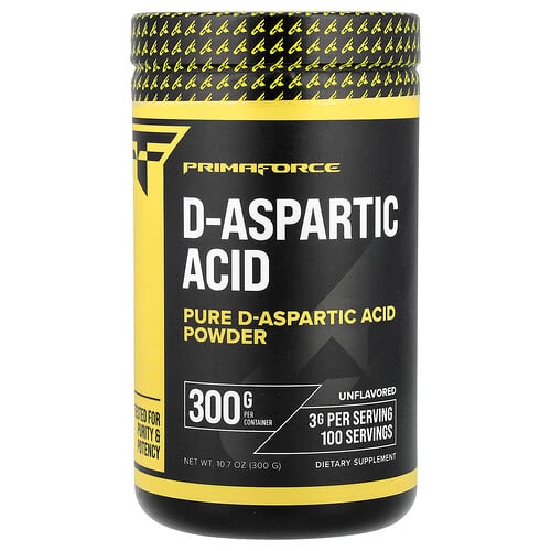 Primaforce D Aspartic Acid Powder Unflavored 10 7 Oz 300 G product image