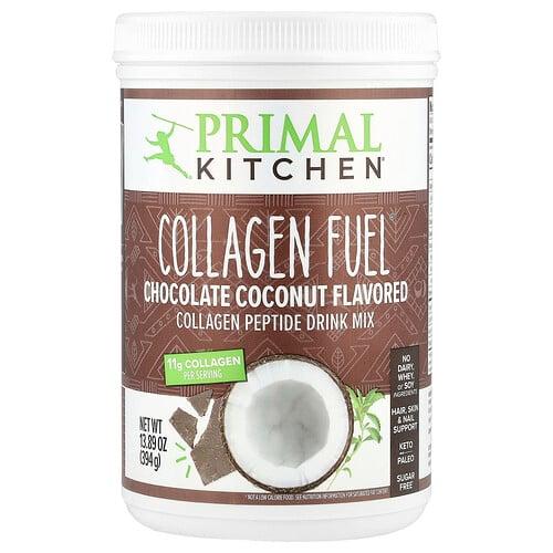 Primal Kitchen Collagen Fuel Chocolate Coconut 13 89 Oz 394 G product image