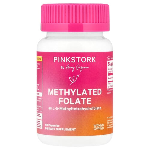 Pink Stork Methylated Folate 60 Capsules product image