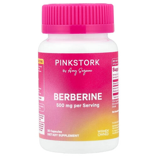 Pink Stork Berberine 500 Mg 30 Capsules product image
