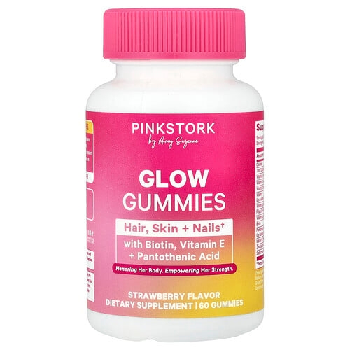Pink Stork Glow Gummies Strawberry 60 Gummies product image