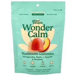 Plant People Wondercalm Mushroom Gummies Summer Peach 60 Gummies