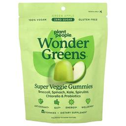 Plant People Wondergreens Super Veggie Gummies Green Apple 60 Gummies