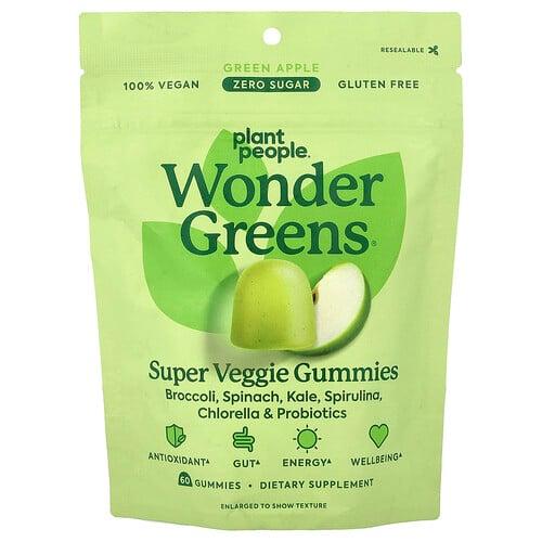 플랜트 피플 Plant People, wonderGreens®, 슈퍼 베지 구미젤리, 청사과, 구미젤리 60개 product image
