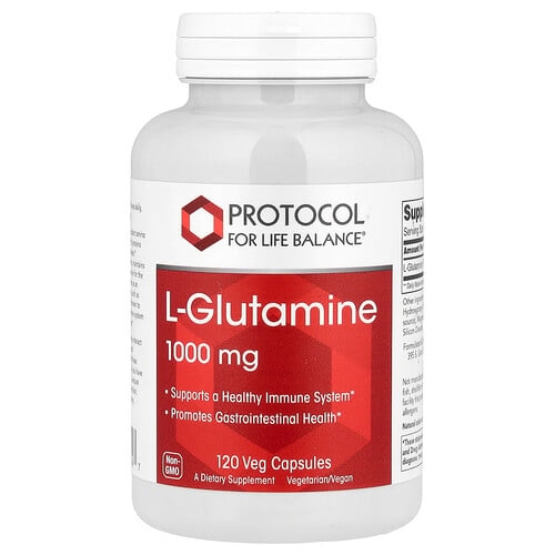 Protocol For Life Balance L Glutamine 1 000 Mg 120 Veg Capsules product image
