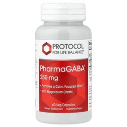 Protocol For Life Balance Pharmagaba With Magnesium Citrate 60 Veg Capsules