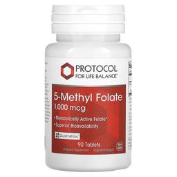 Protocol For Life Balance 5 Methyl Folate 1 000 Mcg 90 Tablets