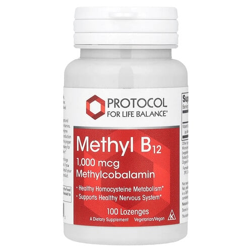 Protocol For Life Balance Methyl B12 1 000 Mcg 100 Lozenges product image